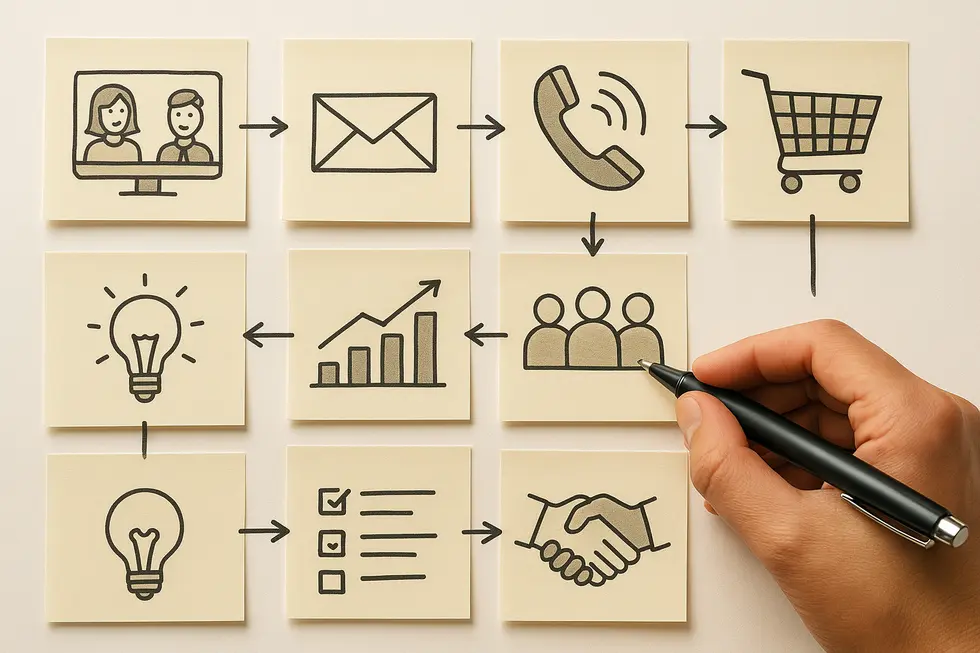 A visual representation of common CRM pitfalls and misalignments.