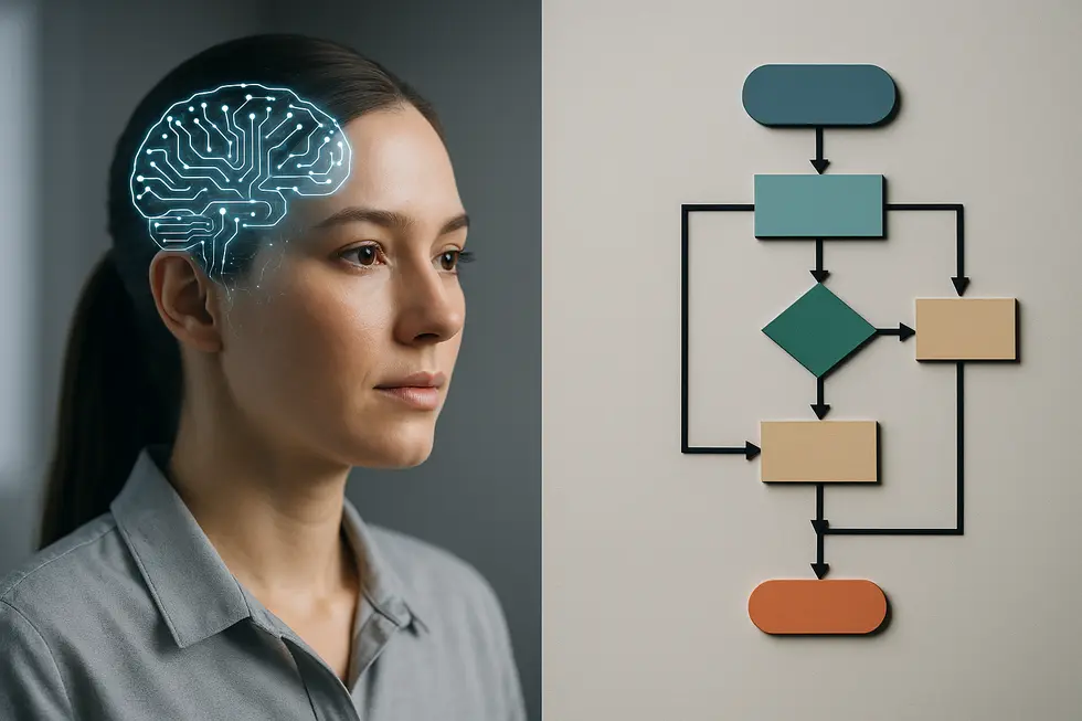 A visual comparison of the technological frameworks behind AI agents and AI automations.