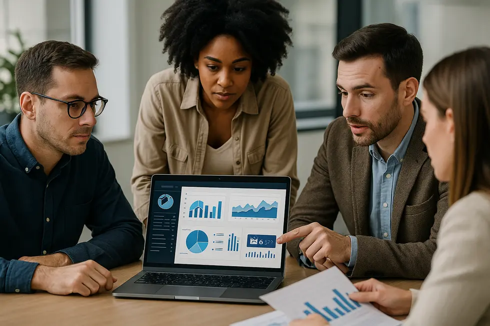 A business owner utilizing innovative tools to automate email campaigns.