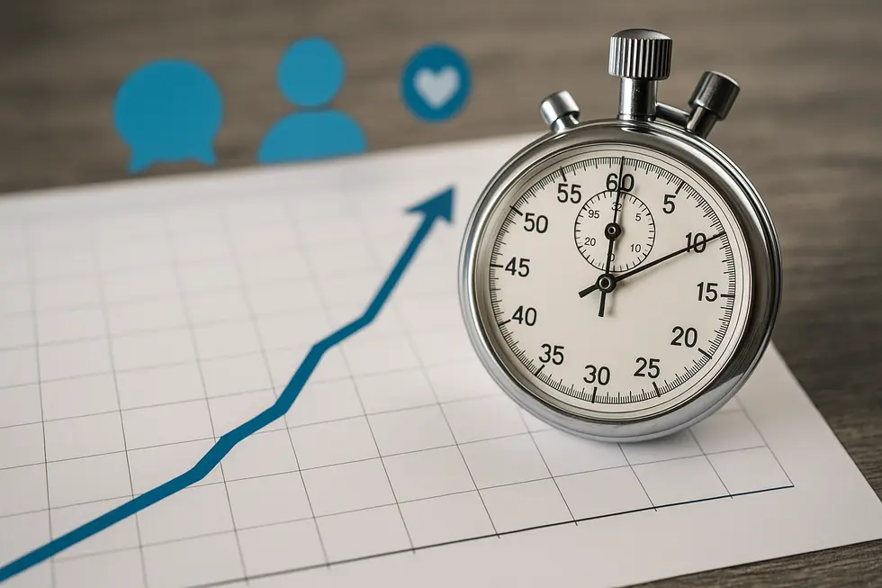 Visual depiction of the positive correlation between quick lead responses and higher conversion rates.